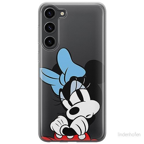 ERT GROUP mobiltelefonfodral för Samsung S23 originalt och officiellt licensierat Disney mönster Minnie 077 optimalt anpassad till formen på mobiltelefonen, gedeeltelijk transparant 5905795029234