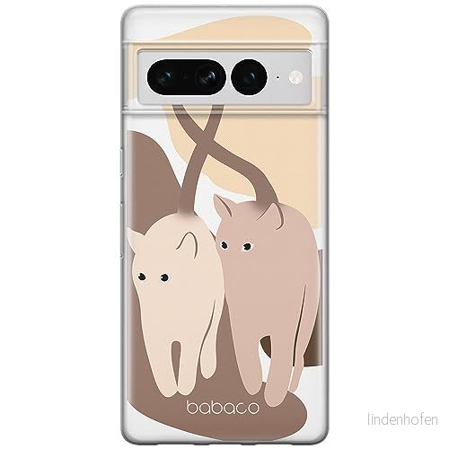 ERT GROUP mobiltelefonfodral för Google PIXEL 7 PRO originalt och officiellt licensierat Babaco mönster Cats 002 optimalt anpassad till formen på mobiltelefonen, fodral tillverkad av TPU plast 5905795171919