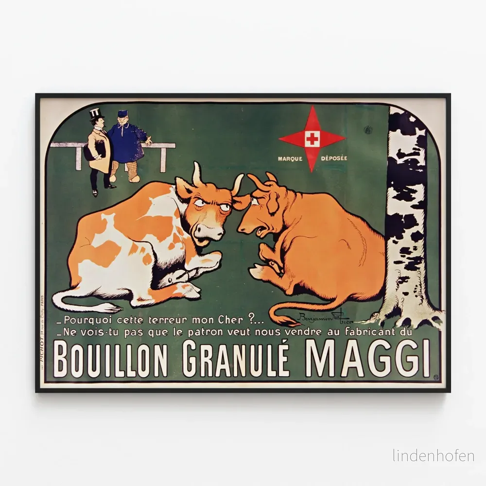 Vintageposter Bouillon Maggi – Retro väggdekoration