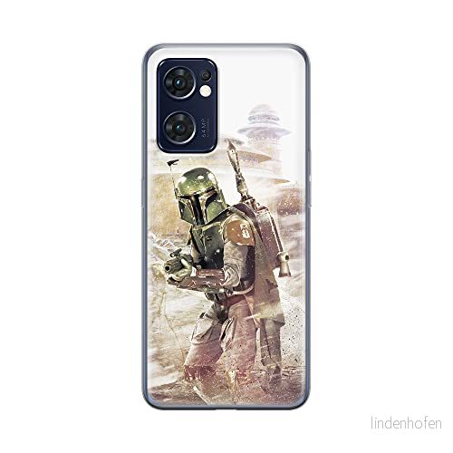 ERT GROUP mobiltelefonfodral för Oppo RENO 7 5G originalt och officiellt licensierat Star Wars mönster Boba Fett 001 optimalt anpassad till formen på mobiltelefonen, fodral tillverkad av TPU plast 5905511304737