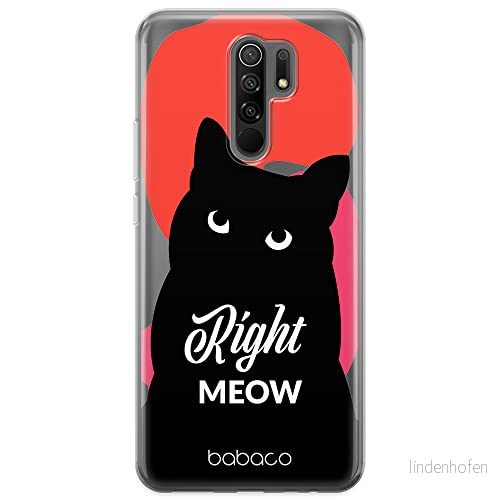 ERT GROUP mobiltelefonfodral för Xiaomi REDMI 9 originalt och officiellt licensierat Babaco mönster Cats 004 optimalt anpassad till formen på mobiltelefonen, gedeeltelijk transparant 5905131090522