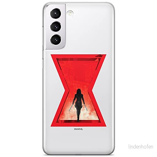 ERT GROUP mobiltelefonfodral för Samsung S21 originalt och officiellt licensierat Marvel mönster Black Widow 009 optimalt anpassad till formen på mobiltelefonen, gedeeltelijk transparant 5903932295023