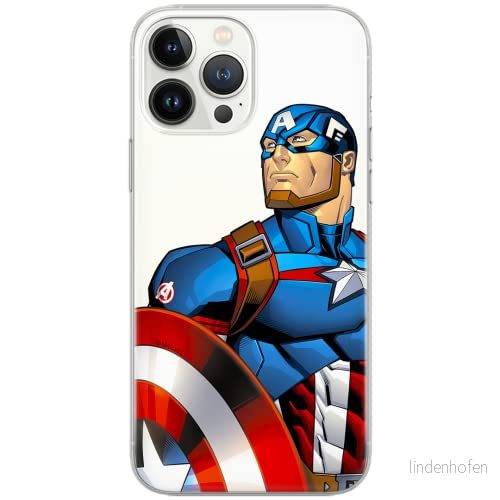 ERT GROUP mobiltelefonfodral för Samsung S20 PLUS / S11 originalt och officiellt licensierat Marvel mönster Captain America 011 Vit anpassad till formen på mobiltelefonen, gedeeltelijk transparant 5903537496221