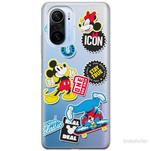 ERT GROUP mobiltelefonfodral för Xiaomi MI 11i/ REDMI K40/K40 PRO/POCO F3/ F3 PRO originalt och officiellt licensierat Disney mönster Mickey & Minnie 017, gedeeltelijk transparant 5905511996307