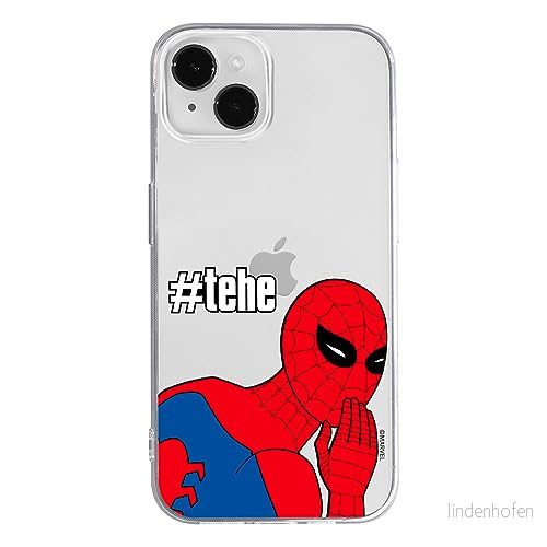 ERT GROUP mobiltelefonfodral för Iphone 14 PLUS originalt och officiellt licensierat Marvel mönster Spider Man 028 optimalt anpassad till formen på mobiltelefonen, gedeeltelijk transparant 5905795005252