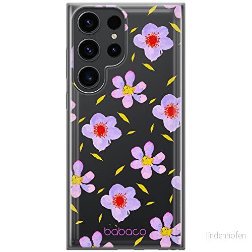 ERT GROUP mobiltelefonfodral för Samsung S23 ULTRA originalt och officiellt licensierat Babaco mönster Flowers 022 optimalt anpassad till formen på mobiltelefonen, gedeeltelijk transparant 5905511468163
