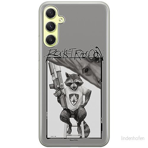 ERT GROUP mobiltelefonfodral för Samsung A34 5G originalt och officiellt licensierat Marvel mönster Rocket 004 optimalt anpassad till formen på mobiltelefonen, fodral tillverkad av TPU plast 5905511775933