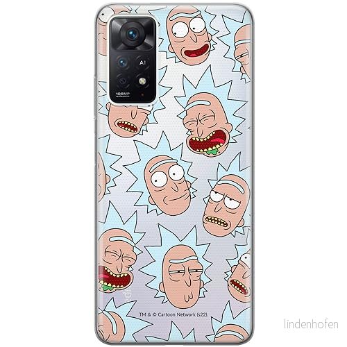 ERT GROUP mobiltelefonfodral för Xiaomi REDMI NOTE 11 PRO 5G/ 4G originalt och officiellt licensierat Rick and Morty mönster & 015, gedeeltelijk transparant 5905511135546