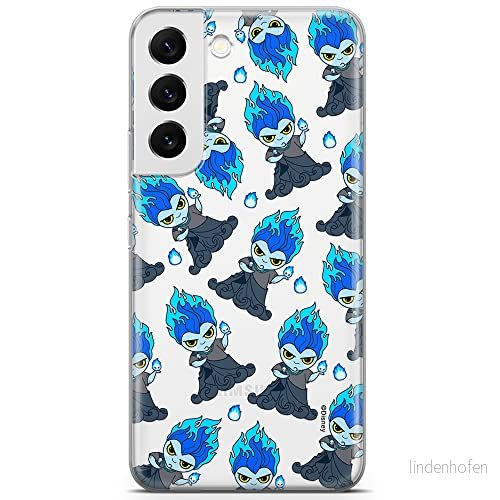 ERT GROUP mobiltelefonfodral för Samsung S22 originalt och officiellt licensierat Disney mönster Hades 002 optimalt anpassad till formen på mobiltelefonen, gedeeltelijk transparant 5905131420749