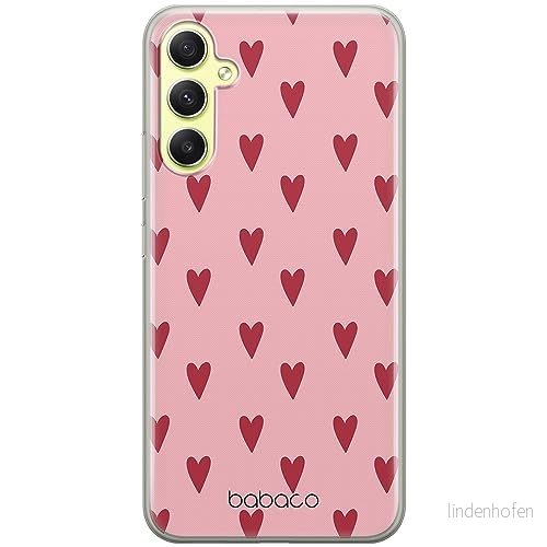 ERT GROUP mobiltelefonfodral för Samsung A34 5G originalt och officiellt licensierat Babaco mönster Hearts 004 optimalt anpassad till formen på mobiltelefonen, fodral tillverkad av TPU plast 5905511781002