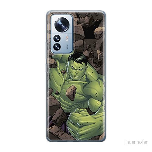 ERT GROUP mobiltelefonfodral för Xiaomi 12 / 12X originalt och officiellt licensierat Marvel mönster Hulk 005 optimalt anpassad till formen på mobiltelefonen, fodral tillverkad av TPU plast 5905511475413