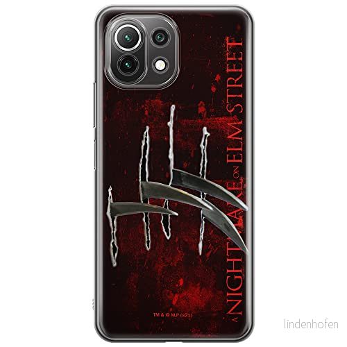 ERT GROUP mobiltelefonfodral för Xiaomi 11 LITE 4G/5G originalt och officiellt licensierat Horror mönster Nightmare of Elm Street 004, fodral tillverkad av TPU plast 5905511079024