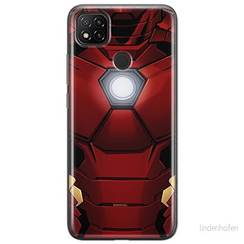 ERT GROUP mobiltelefonfodral för Xiaomi REDMI 9C originalt och officiellt licensierat Marvel mönster Iron Man 020 optimalt anpassad till formen på mobiltelefonen, fodral tillverkad av TPU plast 5903040302811