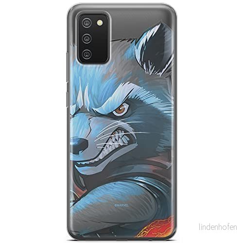 ERT GROUP mobiltelefonfodral för Samsung A02S originalt och officiellt licensierat Marvel mönster Rocket 005 optimalt anpassad till formen på mobiltelefonen, gedeeltelijk transparant 5903040238868