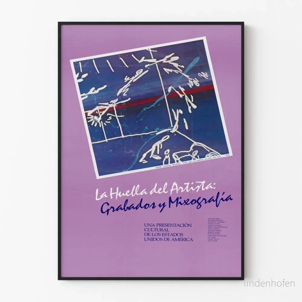 Poster La Huella del Artista : Gravyrer och Mixografi - Konstnärlig Väggdekoration