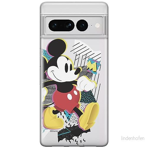 ERT GROUP mobiltelefonfodral för Google PIXEL 7 PRO originalt och officiellt licensierat Disney mönster Mickey 032 optimalt anpassad till formen på mobiltelefonen, gedeeltelijk transparant 5905795162504