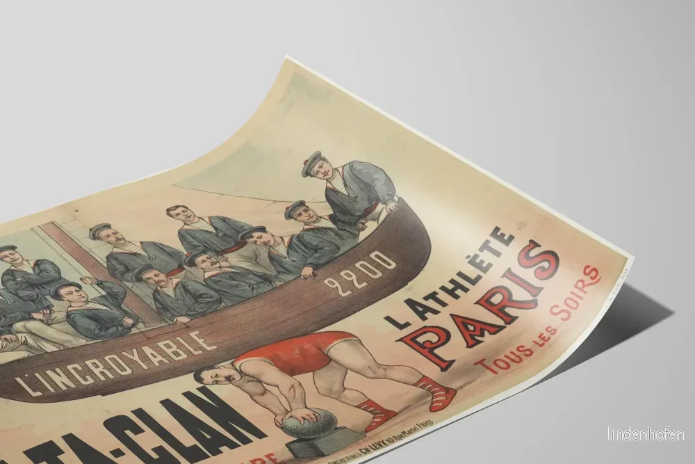 Poster Ba-Ta-Clan L'Atlet Paris Väggdekoration Vintage - Bild 2