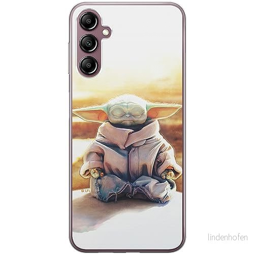 ERT GROUP mobiltelefonfodral för Samsung A14 4G/5G originalt och officiellt licensierat Star Wars mönster Baby Yoda 015 optimalt anpassad till formen på mobiltelefonen, fodral tillverkad av TPU plast 5905511823887