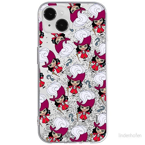 ERT GROUP mobiltelefonfodral för Apple Iphone 14 PLUS originalt och officiellt licensierat Disney mönster James Hook 002 optimalt anpassad till formen på mobiltelefonen, med glitter overflow effekt 5905511592899