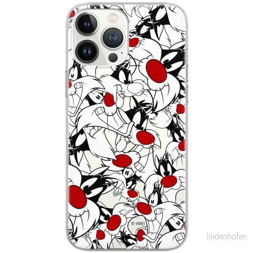 ERT GROUP mobiltelefonfodral för Samsung A02S originalt och officiellt licensierat Looney Tunes mönster Sylvester 004 optimalt anpassad till formen på mobiltelefonen, gedeeltelijk transparant 5903040230886