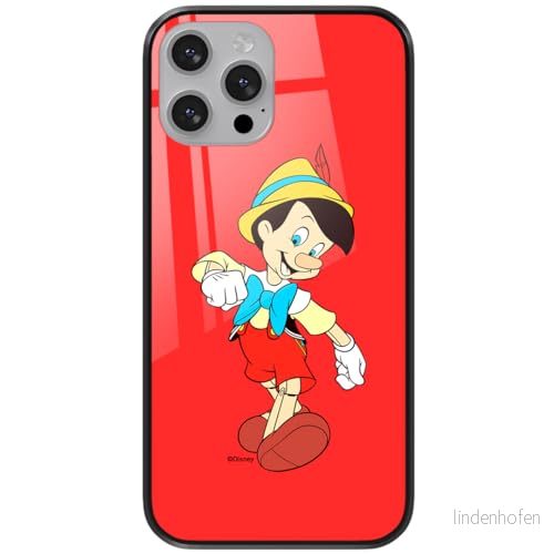 ERT GROUP mobiltelefonfodral för Apple Iphone 13 PRO MAX originalt och officiellt licensierat Disney mönster Pinocchio 001 tillverkad av härdat glas, skyddsfodral 5905131142771