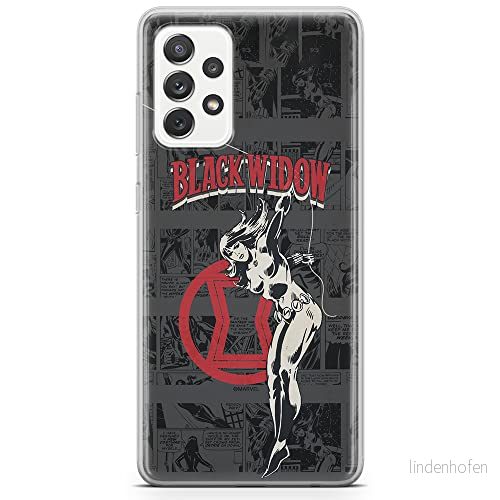 ERT GROUP mobiltelefonfodral för Samsung A73 5G originalt och officiellt licensierat Marvel mönster Black Widow 006 optimalt anpassad till formen på mobiltelefonen, fodral tillverkad av TPU plast 5904805521461