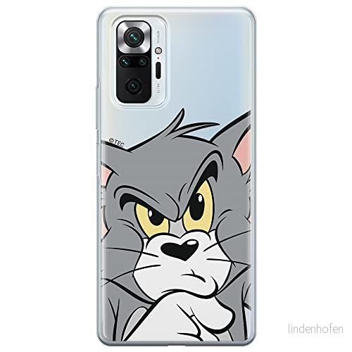 ERT GROUP mobiltelefonfodral för Xiaomi REDMI NOTE 10 PRO originalt och officiellt licensierat Tom and Jerry mönster 001 optimalt anpassad till formen på mobiltelefonen, gedeeltelijk transparant 5903932817423