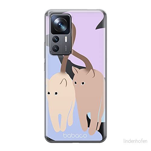 ERT GROUP mobiltelefonfodral för Xiaomi 12T/12T pro/K50 Ultra originalt och officiellt licensierat Babaco mönster Cats 013 optimalt anpassad till formen på mobiltelefonen, gedeeltelijk transparant 5905511585549