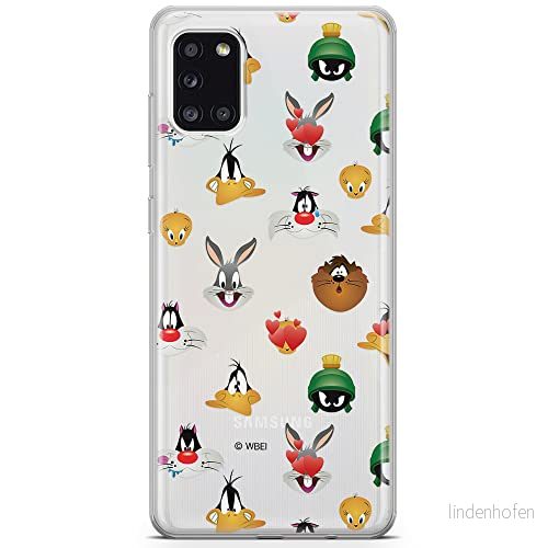 ERT GROUP mobiltelefonfodral för Samsung A31 originalt och officiellt licensierat Looney Tunes mönster 007 optimalt anpassad till formen på mobiltelefonen, gedeeltelijk transparant 5903040216439