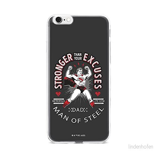 ERT GROUP mobiltelefonfodral för Iphone 6 PLUS originalt och officiellt licensierat DC mönster Superman 025 optimalt anpassad till formen på mobiltelefonen, fodral tillverkad av TPU plast 5905131565334