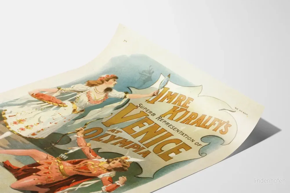 Vintageposter Imre Kiralfy Venisrepresentation på Olympia - Bild 3