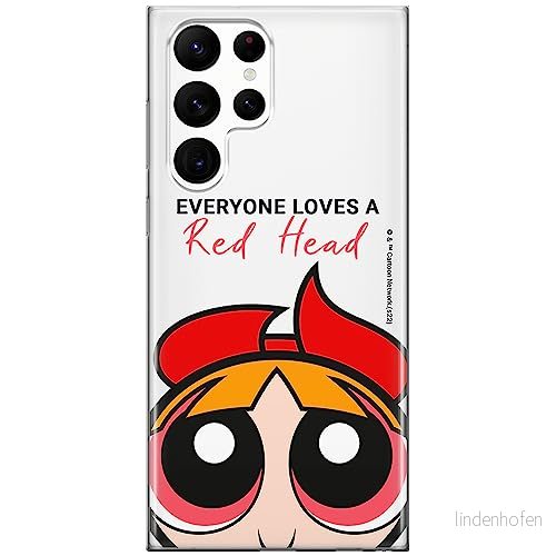 ERT GROUP mobiltelefonfodral för Samsung S22 ULTRA originalt och officiellt licensierat The Powerpuff Girls mönster 011, gedeeltelijk transparant 5905511961121