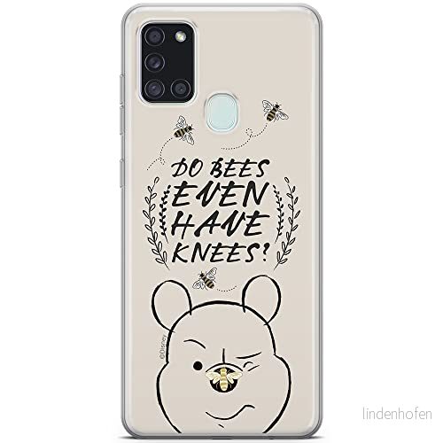 ERT GROUP mobiltelefonfodral för Samsung A21s originalt och officiellt licensierat Disney mönster Winnie the Pooh and friends 011 anpassad till formen på mobiltelefonen, fodral tillverkad av TPU plast 5903040262955