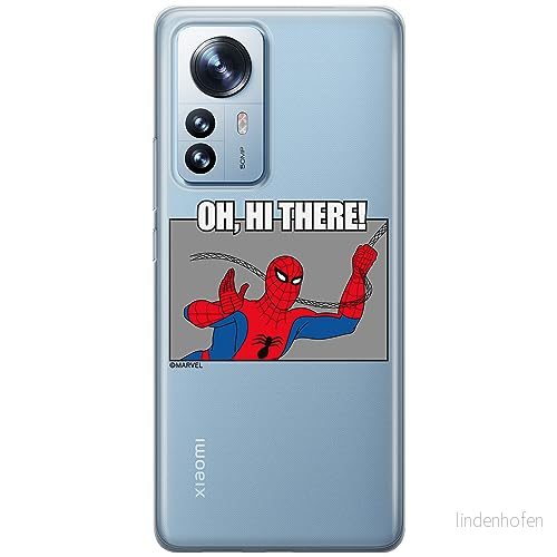 ERT GROUP mobiltelefonfodral för Xiaomi 12 / 12X originalt och officiellt licensierat Marvel mönster Spider Man 032 optimalt anpassad till formen på mobiltelefonen, gedeeltelijk transparant 5905795008581