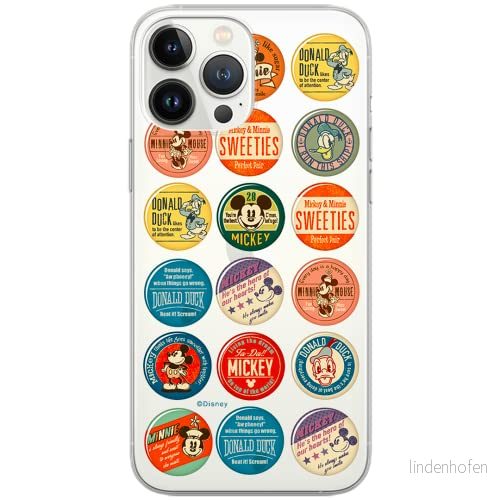 ERT GROUP mobiltelefonfodral för Apple Iphone 6/6S originalt och officiellt licensierat Disney mönster Mickey & Friends 003 Vit anpassad till formen på mobiltelefonen, gedeeltelijk transparant 5902980564631