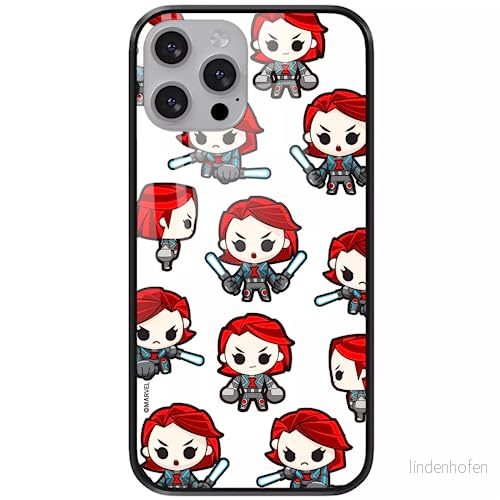 ERT GROUP mobiltelefonfodral för Apple Iphone 13 PRO MAX originalt och officiellt licensierat Marvel mönster Black Widow 013 tillverkad av härdat glas, skyddsfodral 5904805867552