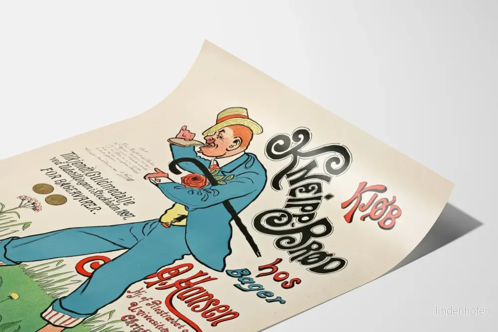 Vintageposter Kneipp Brød de la Boulangerie A. Hansen - Bild 3