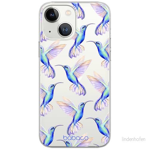 ERT GROUP mobiltelefonfodral för Iphone 13 MINI originalt och officiellt licensierat Babaco mönster Hummingbird 002 optimalt anpassad till formen på mobiltelefonen, gedeeltelijk transparant 5903932845211