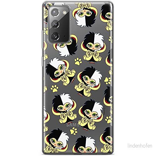 ERT GROUP mobiltelefonfodral för Samsung GALAXY NOTE 20 originalt och officiellt licensierat Disney mönster Cruella 007 optimalt anpassad till formen på mobiltelefonen, gedeeltelijk transparant 5905131491886