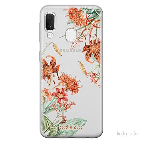 ERT GROUP mobiltelefonfodral för Samsung A20e originalt och officiellt licensierat Babaco mönster Flowers 057 optimalt anpassad till formen på mobiltelefonen, gedeeltelijk transparant 5905131363701