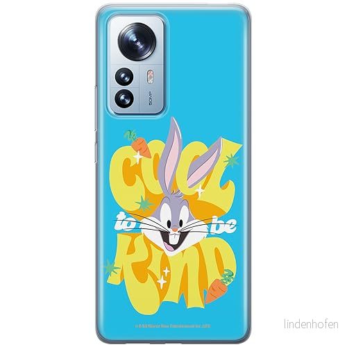 ERT GROUP mobiltelefonfodral för Xiaomi 12 PRO originalt och officiellt licensierat Looney Tunes mönster Bugs 014 optimalt anpassad till formen på mobiltelefonen, fodral tillverkad av TPU plast 5905795077167