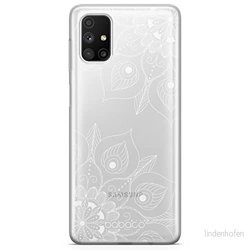 ERT GROUP mobiltelefonfodral för Samsung M51 originalt och officiellt licensierat Babaco mönster Mandalas 003 Vit optimalt anpassad till formen på mobiltelefonen, gedeeltelijk transparant 5904805825811