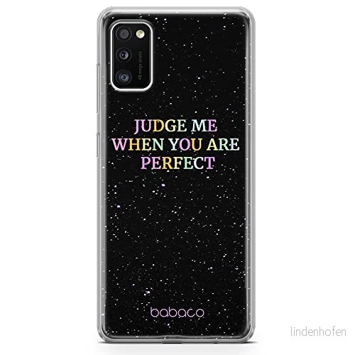 ERT GROUP mobiltelefonfodral för Samsung A41 originalt och officiellt licensierat Babaco mönster Judge me 002 optimalt anpassad till formen på mobiltelefonen, fodral tillverkad av TPU plast 5903932902938