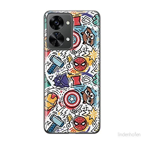 ERT GROUP mobiltelefonfodral för Oneplus NORD 2T 5G originalt och officiellt licensierat Marvel mönster Avengers 027 optimalt anpassad till formen på mobiltelefonen, fodral tillverkad av TPU plast 5905511272630