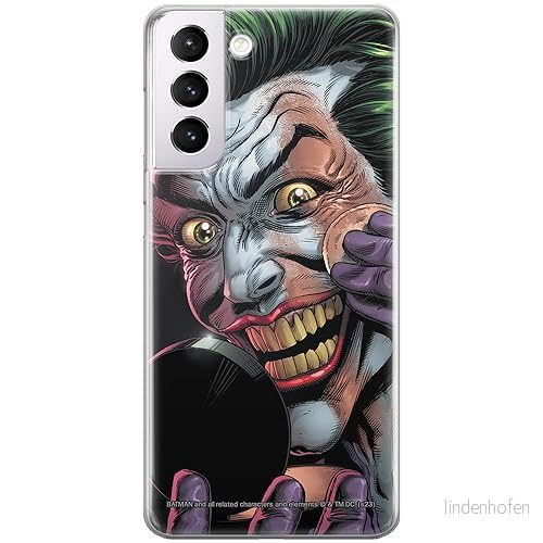 ERT GROUP mobiltelefonfodral för Samsung S21 PLUS originalt och officiellt licensierat DC mönster Joker 023 optimalt anpassad till formen på mobiltelefonen, fodral tillverkad av TPU plast 5905795057084