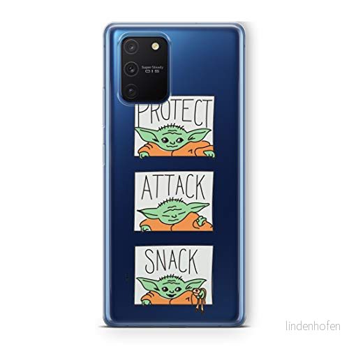 ERT GROUP mobiltelefonfodral för Samsung S10 Lite/A91 originalt och officiellt licensierat Star Wars mönster Baby Yoda 009 Vit optimalt anpassad till formen på mobiltelefonen, gedeeltelijk transparant 5903537782430