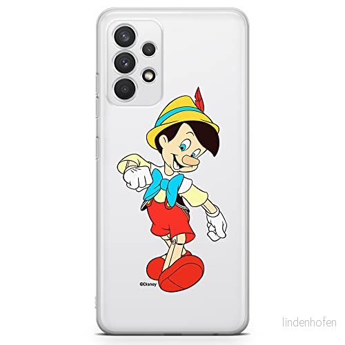 ERT GROUP mobiltelefonfodral för Samsung A32 4G LTE originalt och officiellt licensierat Disney mönster Pinocchio 001 optimalt anpassad till formen på mobiltelefonen, gedeeltelijk transparant 5905131140937