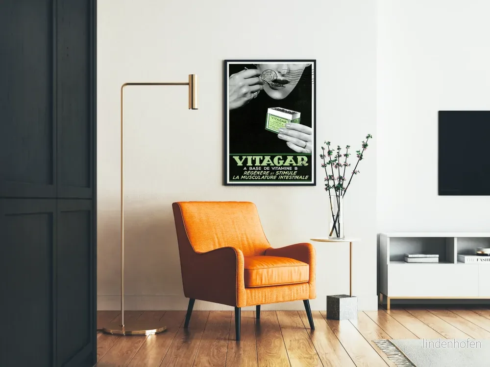 Vintage Vitagar-Poster - Väggdekoration för Hälsa och Välbefinnande - Bild 2