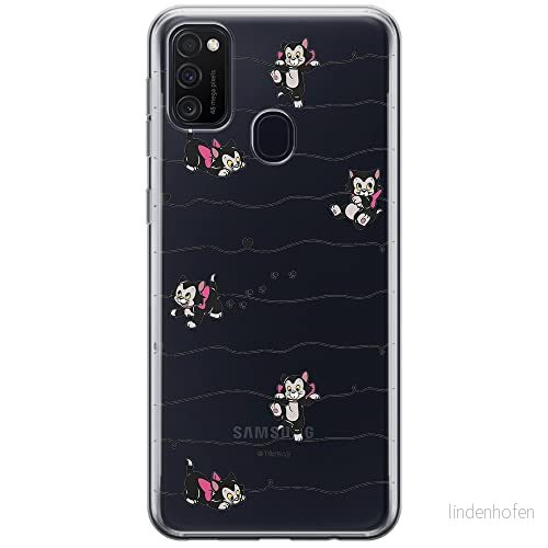 ERT GROUP mobiltelefonfodral för Samsung M21 originalt och officiellt licensierat Disney mönster Cat Figaro 001 optimalt anpassad till formen på mobiltelefonen, gedeeltelijk transparant 5903537833293