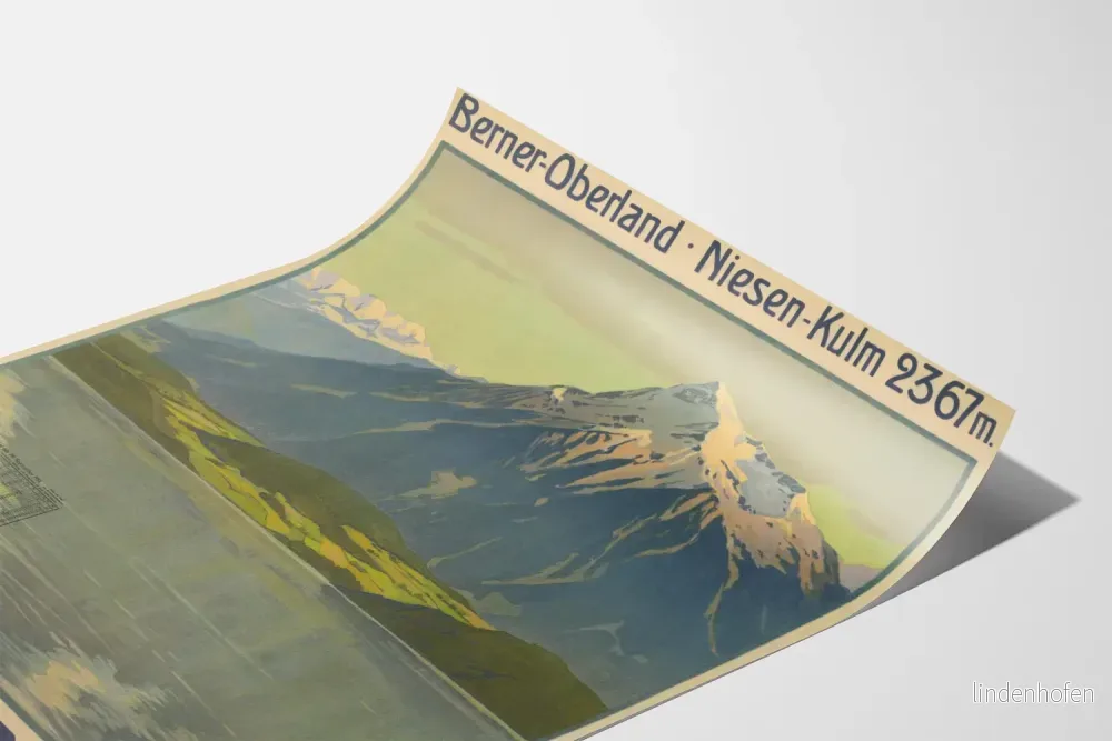 Vintageposter Berner Oberland Niesen Kulm 2367 m - Bild 3